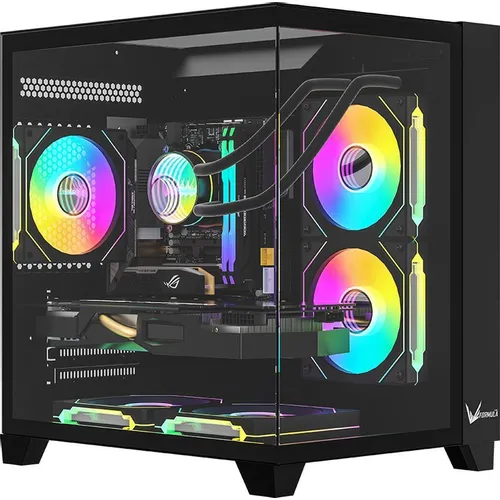 Корпус mATX Formula Crystal Z9M, Mini-Tower, без БП, черный [crystal z9m b]