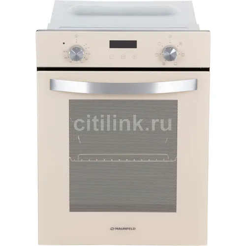 Духовой шкаф электрический MAUNFELD EOEM516BG, 51л, дверца с 2 стеклами, бежевый