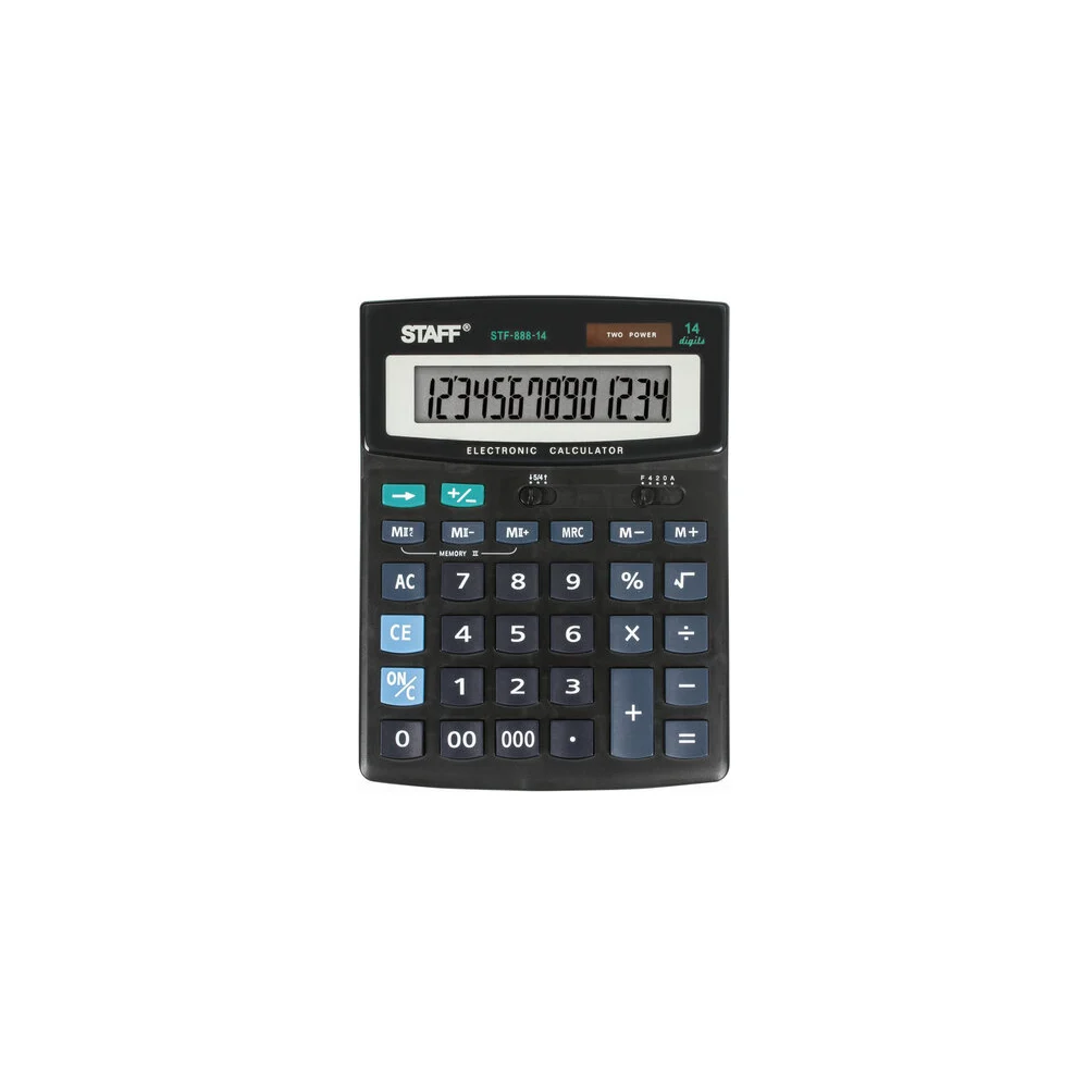 Настольный калькулятор Staff STF-888-14 250182
