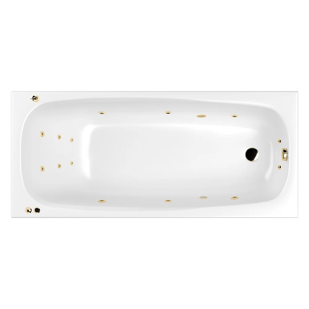 Ванна WHITECROSS Layla 180x80 "SMART" (золото) 0102.180080.100.SMART.GL