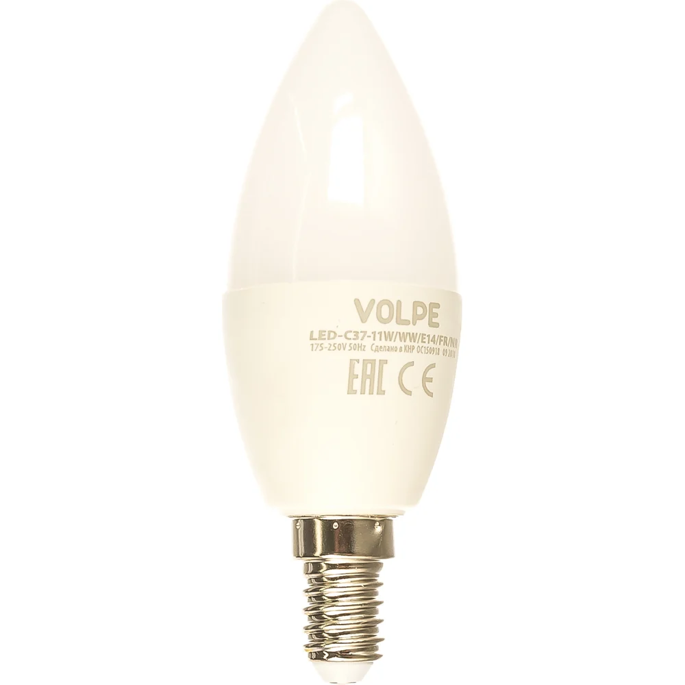 Светодиодная лампа Volpe LED-C37-11W/WW/E14/FR/NR UL-00003812