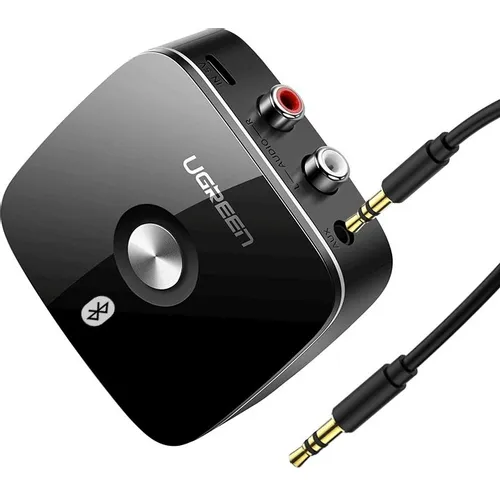 Bluetooth-аудиоадаптер UGREEN CM123 BT 5.3+EDR 3.5mm, 10м, черный [30445]