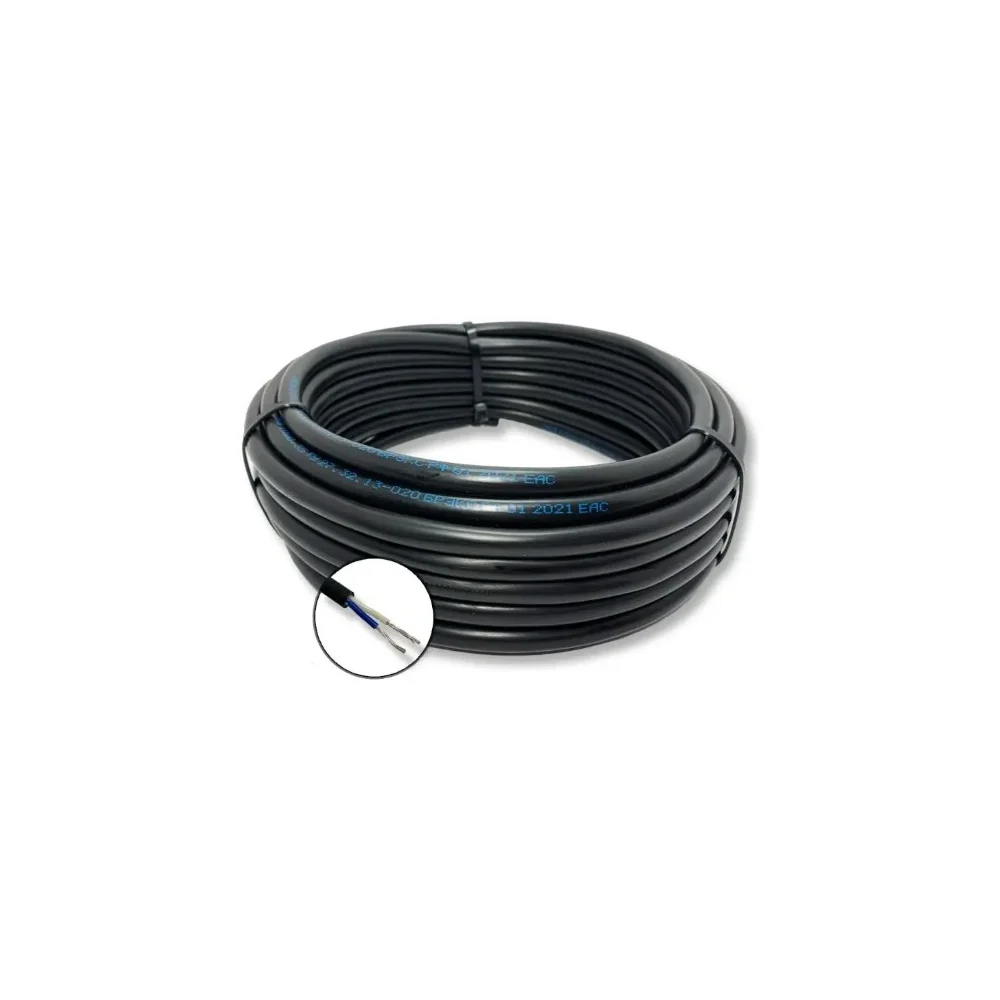 Монтажный кабель ПРОВОДНИК мкшнг(a)-ls 2x0.5 мм2, 5м OZ265095L5
