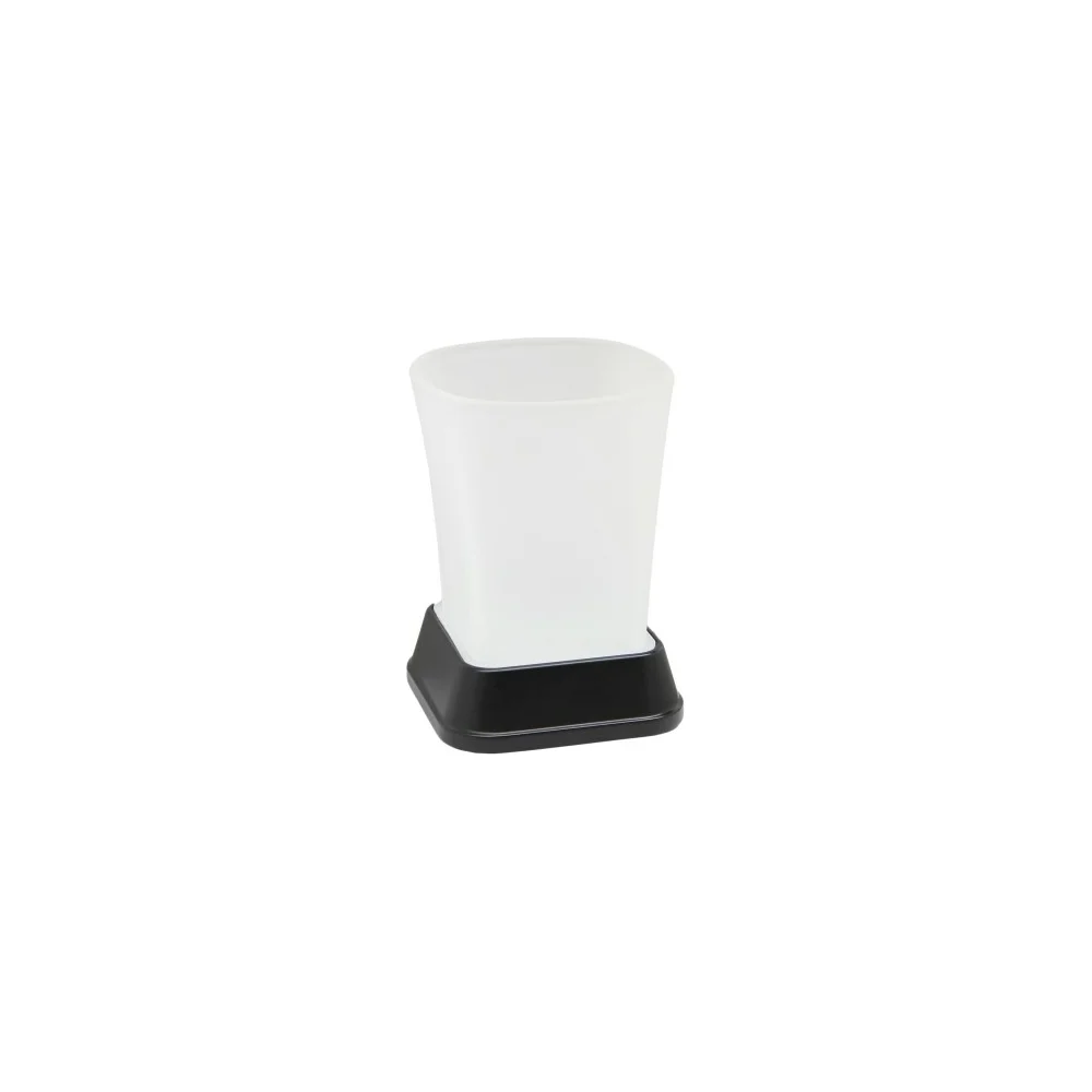 Стакан для зубных щеток WasserKraft Amper K-5428BLACK K-5428B
