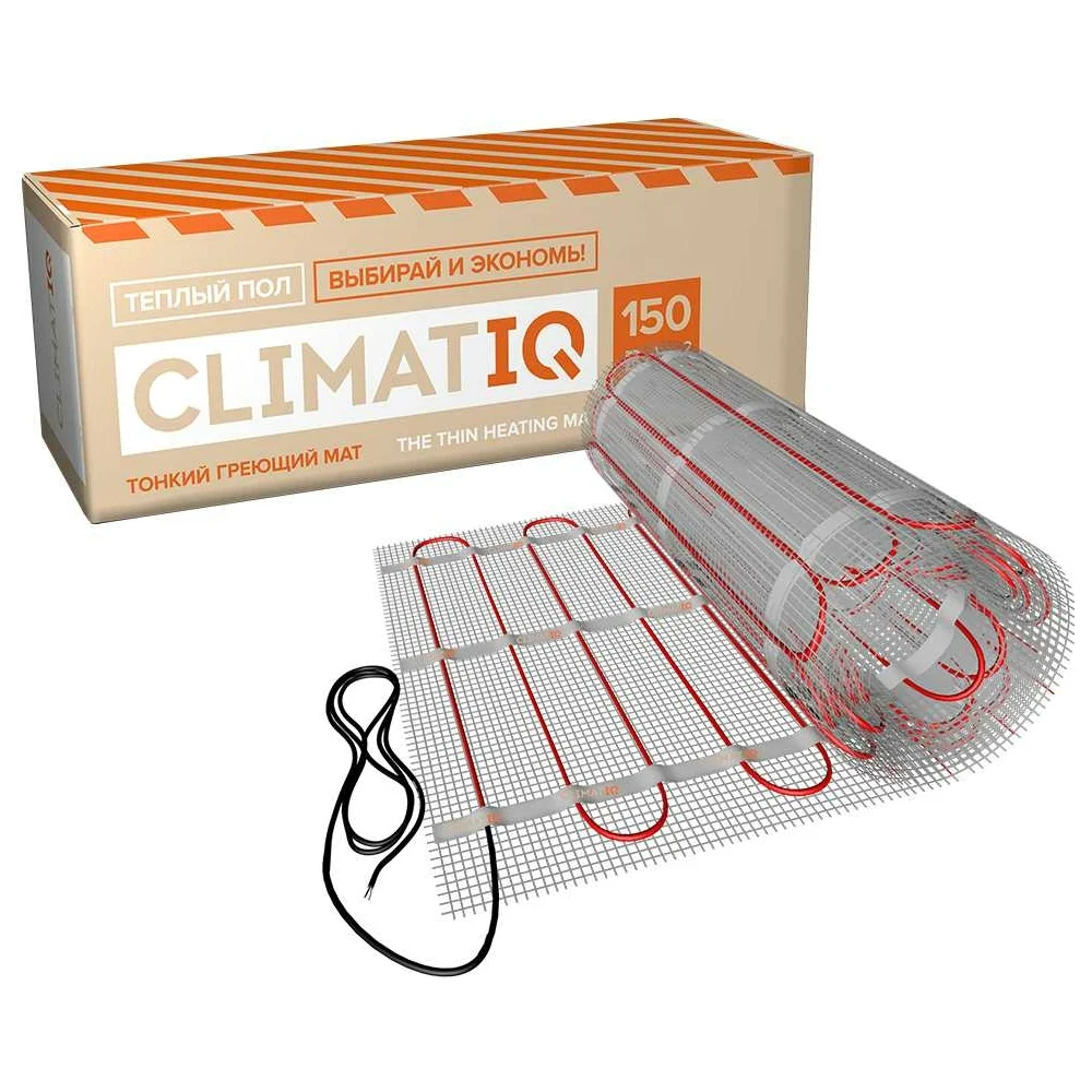 Самоклеящийся греющий мат для установки в слой плиточного клея IQWATT CLIMATIQ MAT 206013