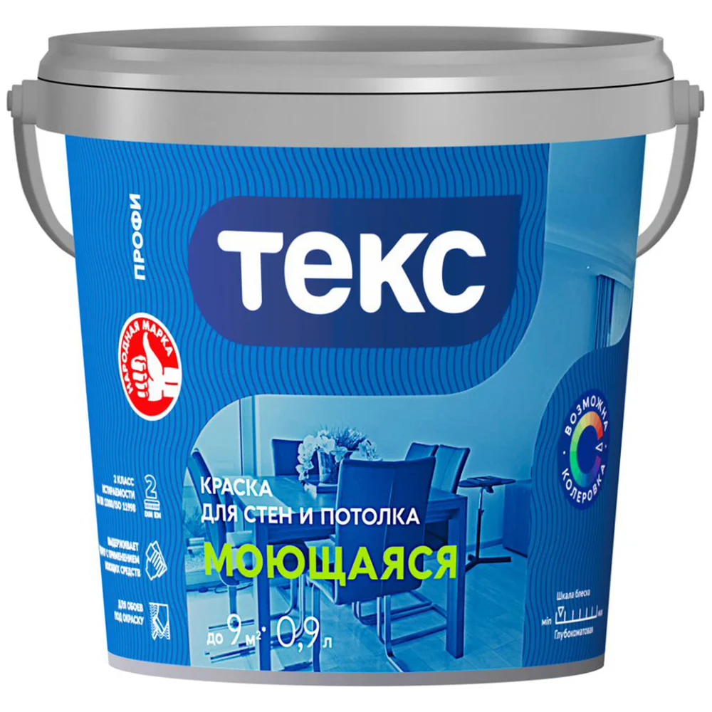 Моющаяся вододисперсионная краска Текс профи 700000429