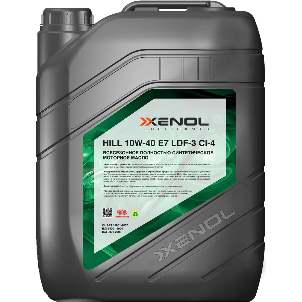 Моторное масло Xenol HILL 10W-40 E7 LDF-3 HOXH1040E7LDF34