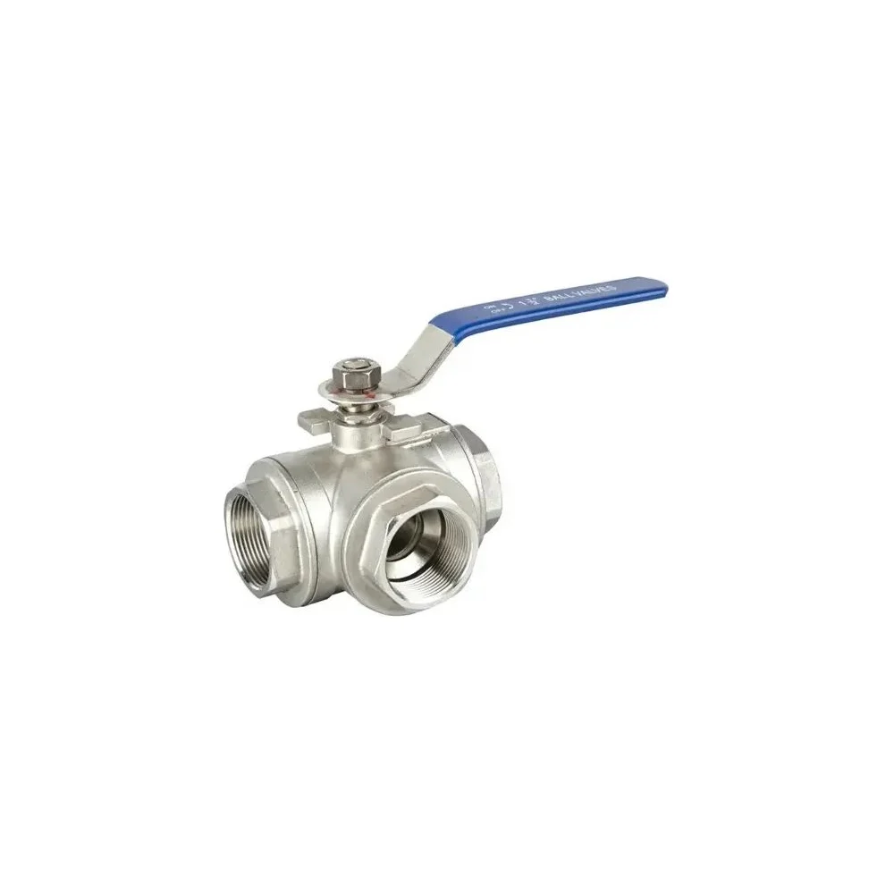 Трехходовой шаровый кран TITAN LOCK TL3V50-T-TF-S