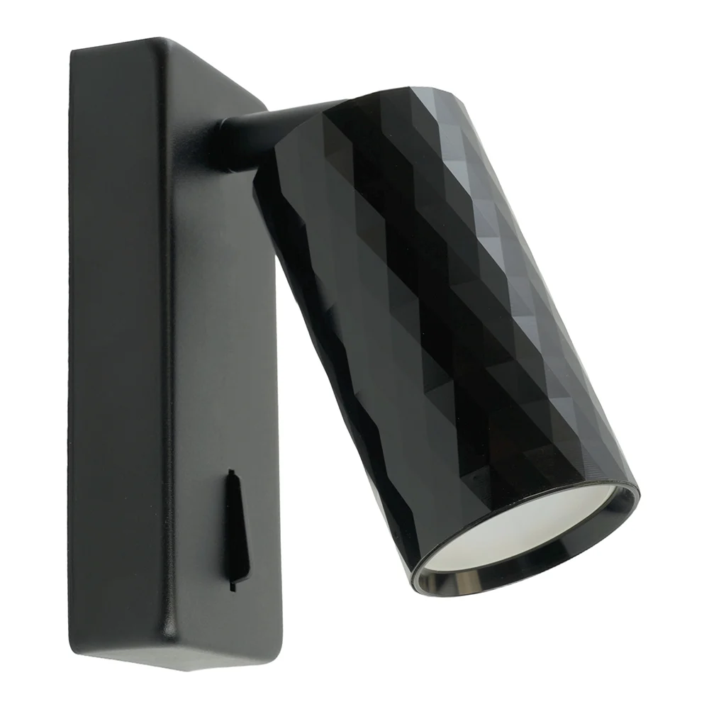 Настенный светильник-спот FERON ml1880 prism 35w, 230v, gu10, черный 48672