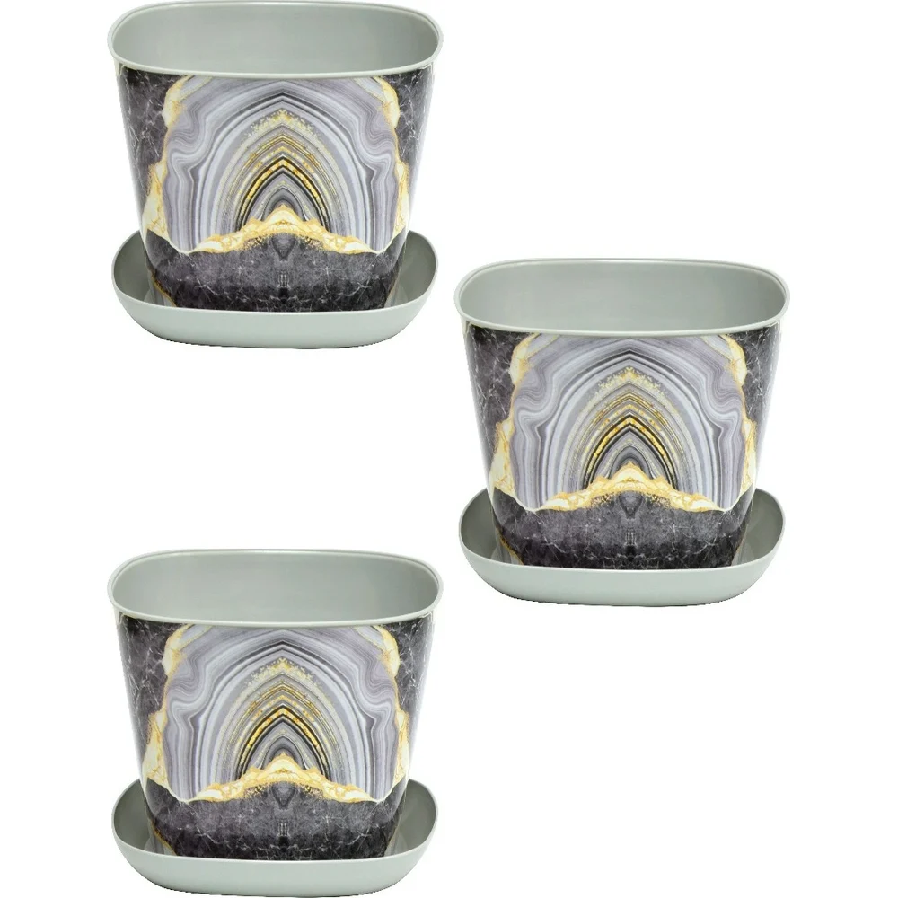 Квадратное кашпо Violet N-Kahpo-3/-38113-50