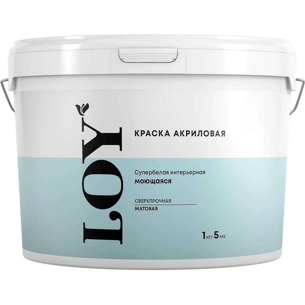 Акриловая супербелая интерьерная краска ABC FARBEN JOY 430001 13.0 кг 4300011950
