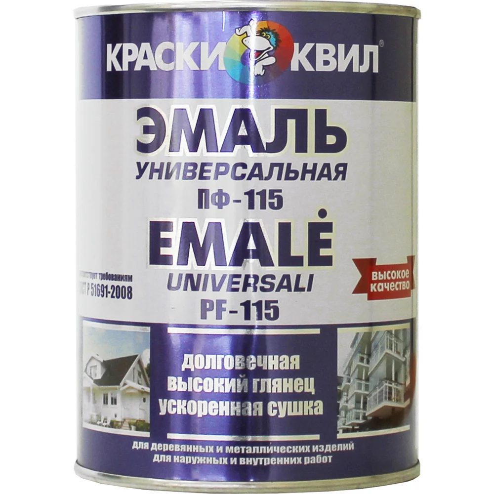 Универсальная эмаль Краски квил ПФ-115 4660000618566