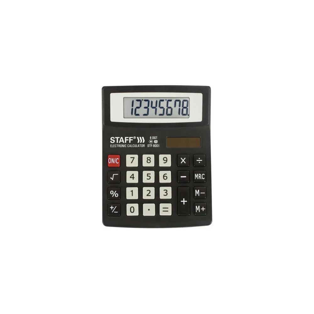 Настольный компактный калькулятор Staff STF-8008 250147