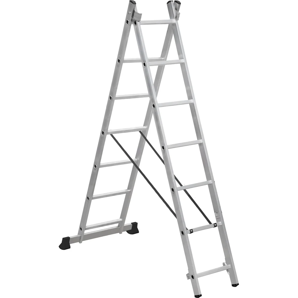 Алюминиевая двухсекционная лестница Scala Sc 2007