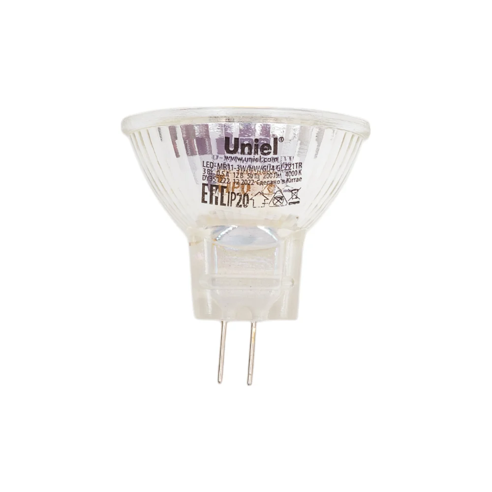 Светодиодная лампа Uniel LED-MR11-3W/NW/GU4 GLZ21TR UL-00001701
