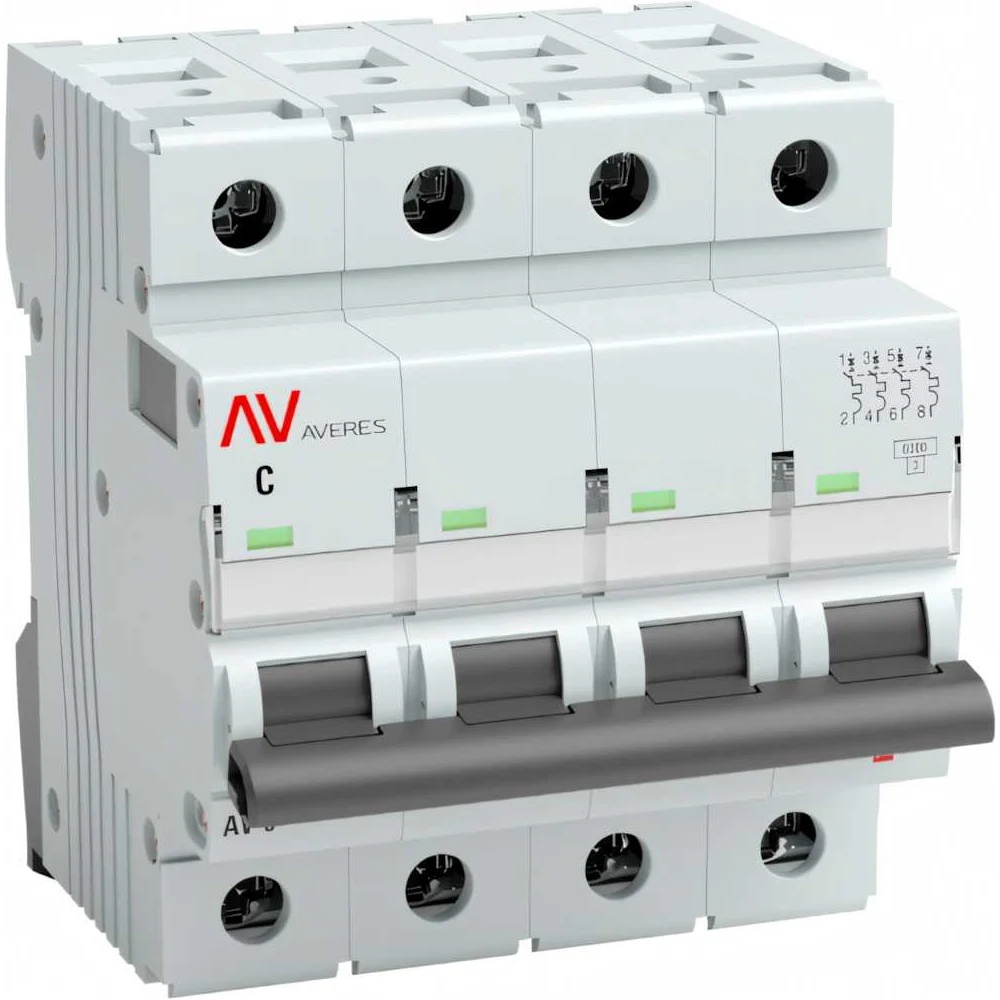Автоматический выключатель EKF AVERES AV-6 mcb6-4-40C-av