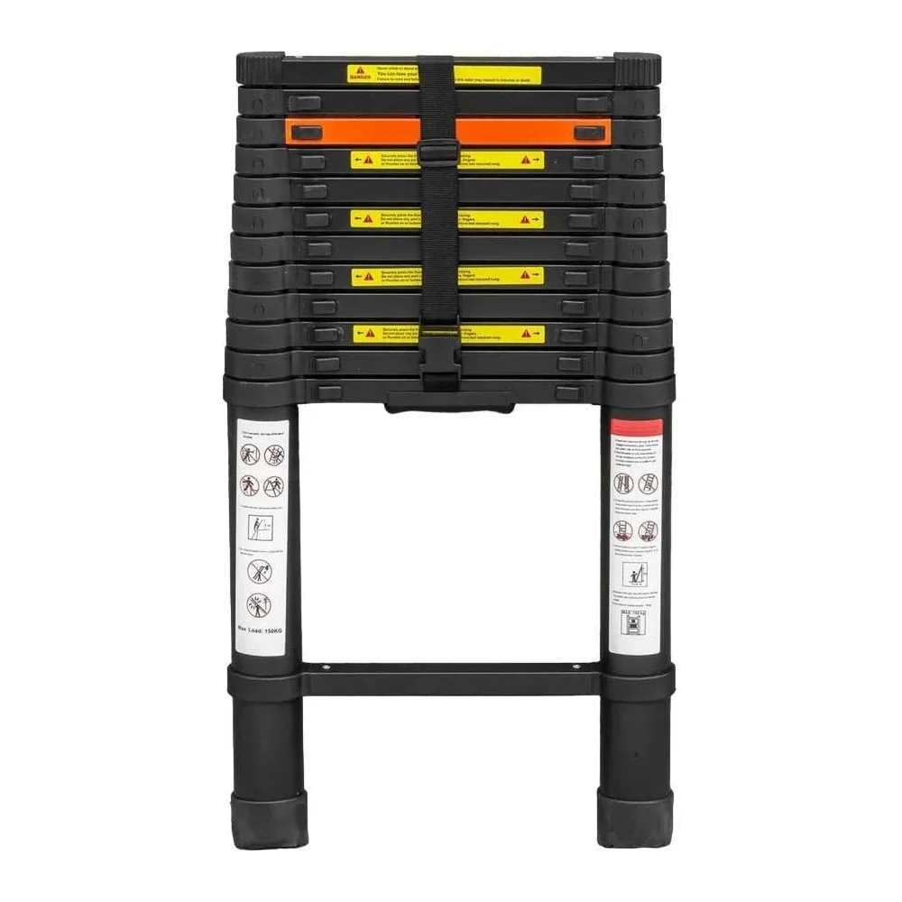 Телескопическая алюминиевая бытовая лестница Rockforce RF-UP500