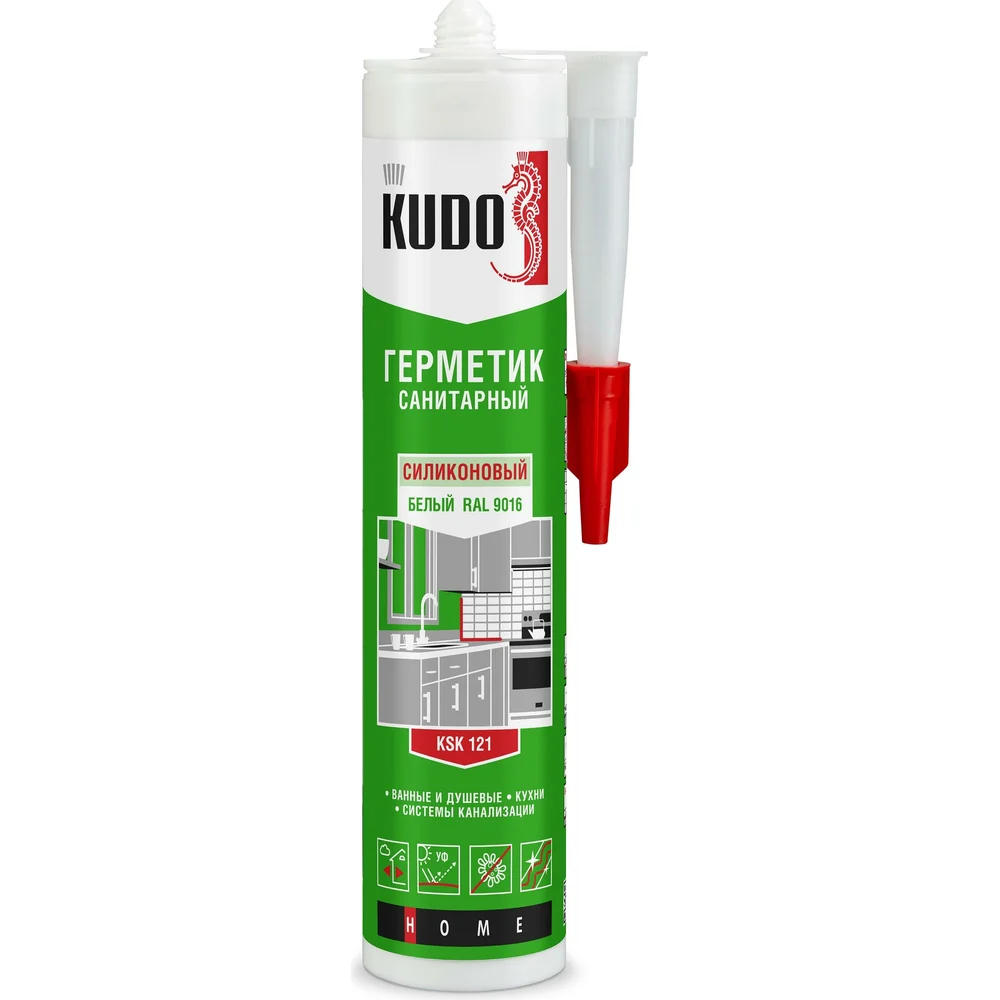 Санитарный силиконовый герметик KUDO KSK-121 KSK-121