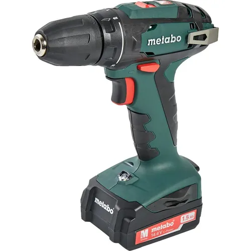 Дрель-шуруповерт METABO BS 14.4, 1.5Ач, с двумя аккумуляторами [602206550]