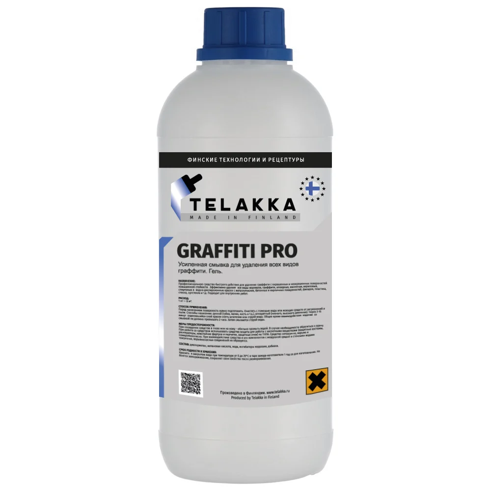 Усиленная смывка для удаления всех видов граффити Telakka GRAFFITI PRO