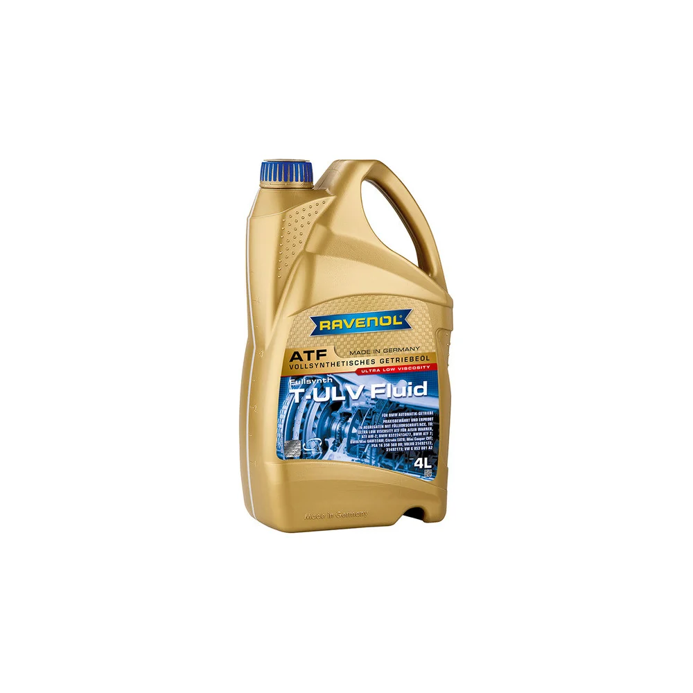 Трансмиссионное масло RAVENOL ATF T-ULV Fluid, 4л 1211146-004-01-999