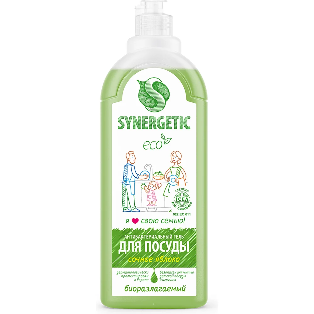 Концентрированное средство для мытья посуды и фруктов SYNERGETIC 103102/8