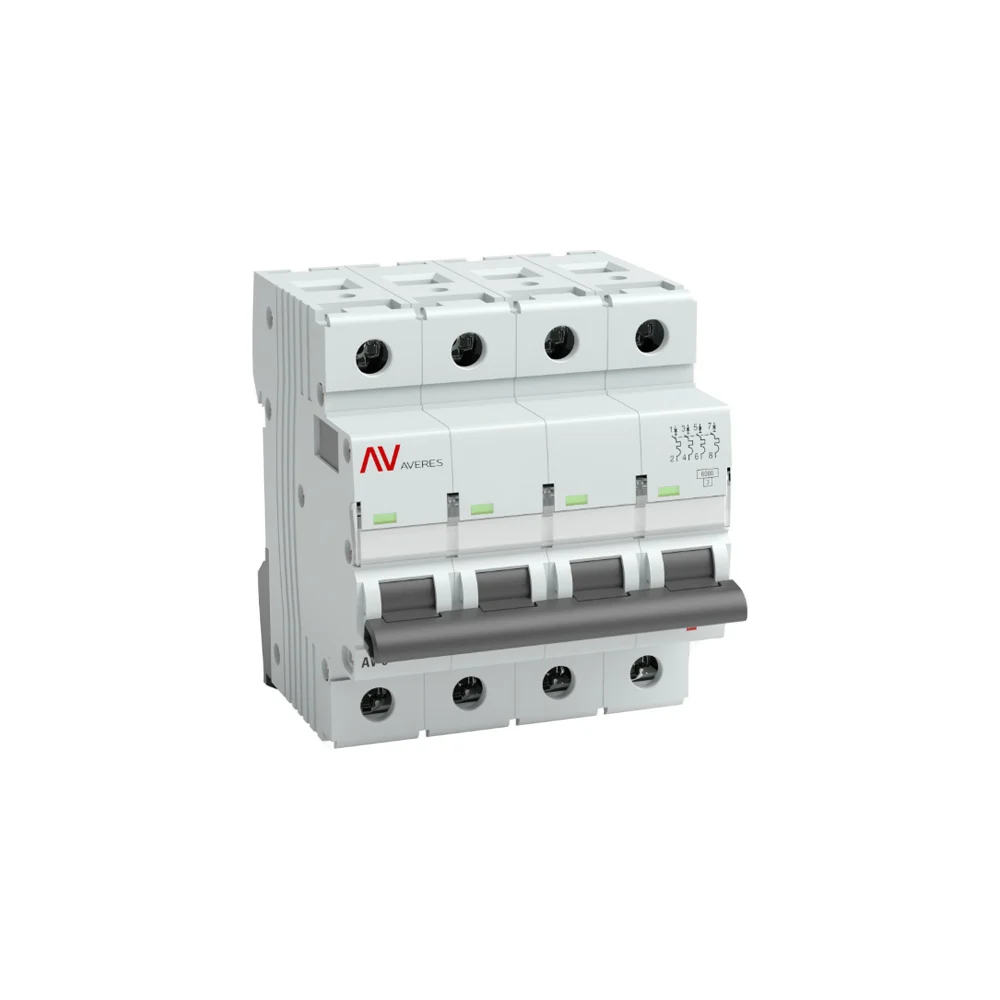 Автоматический выключатель EKF AVERES AV-6 mcb6-4-63D-av