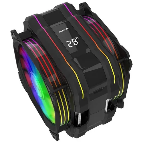 Устройство охлаждения (кулер) ALSEYE M120D Plus, 4-pin, RGB, 120мм, черный, retail