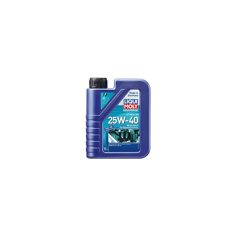 Минеральное моторное масло 4T для лодок LIQUI MOLY Marine 4T Motor Oil 25W-40 25026