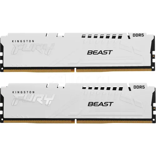 Оперативная память Kingston Fury Beast KF560C36BWEK2-64 DDR5 - 2x 32ГБ 6000МГц, DIMM, White, Ret