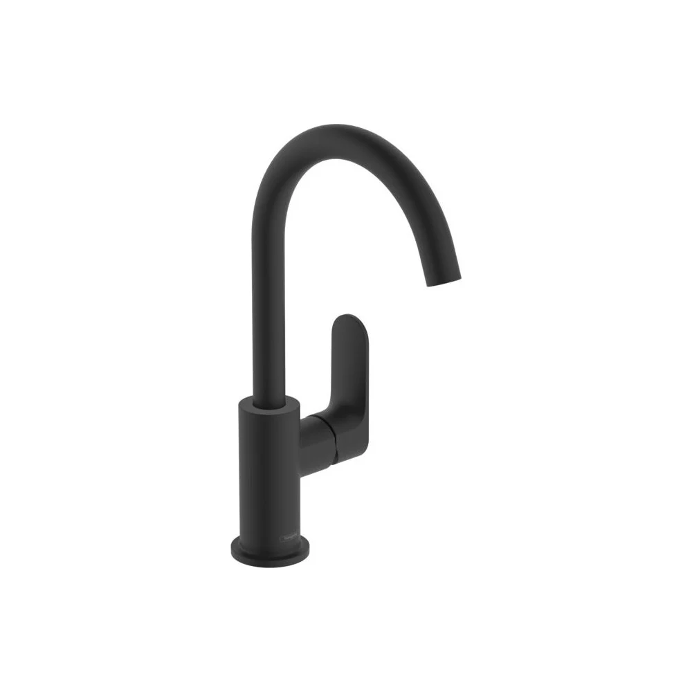 Смеситель для раковины Hansgrohe Rebris e 210, матовый черный 72536670 122445