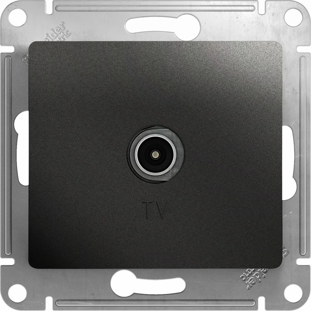 Проходная tv розетка Systeme Electric Glossa GSL000792