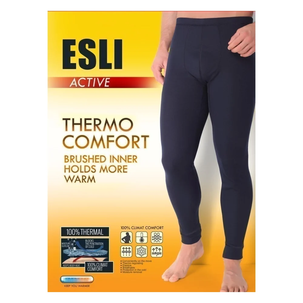 Мужские термокальсоны ESLI mktd 667 размер 170,176-108/2XL черный 1005120010050588