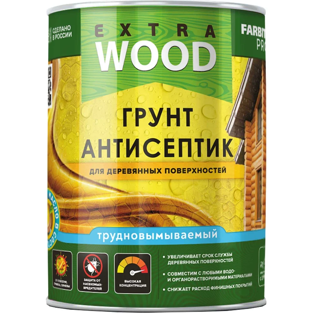 Грунт антисептик для деревянных поверхностей Farbitex 4300011879