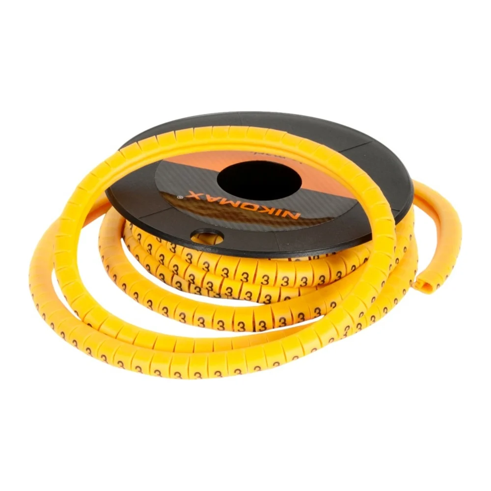 Кабельный маркер NIKOMAX буква D NMC-CMR-D-YL-500