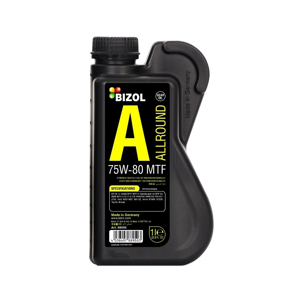 Синтетическое трансмиссионное масло Bizol Allround Gear Oil MTF 75W-80 88950