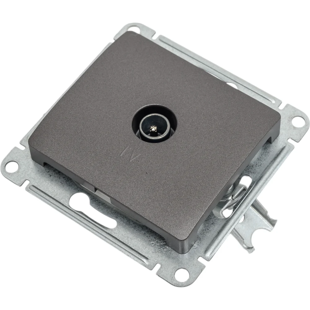 Проходная tv розетка Systeme Electric Glossa GSL001392