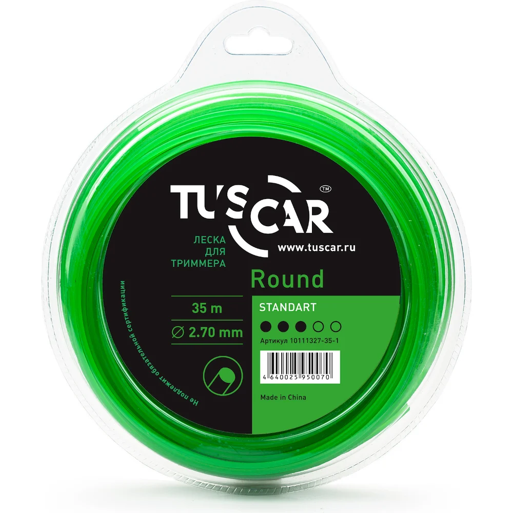 Леска для триммера TUSCAR Round Standart 10111327-35-1