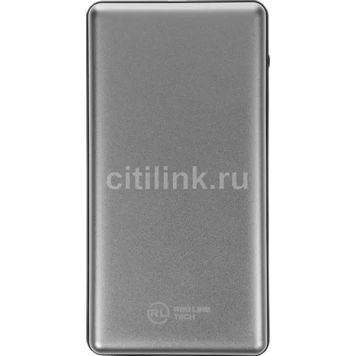 Внешний аккумулятор (Power Bank) Redline PDP-3A, 10000мAч, серебристый [ут000018984]