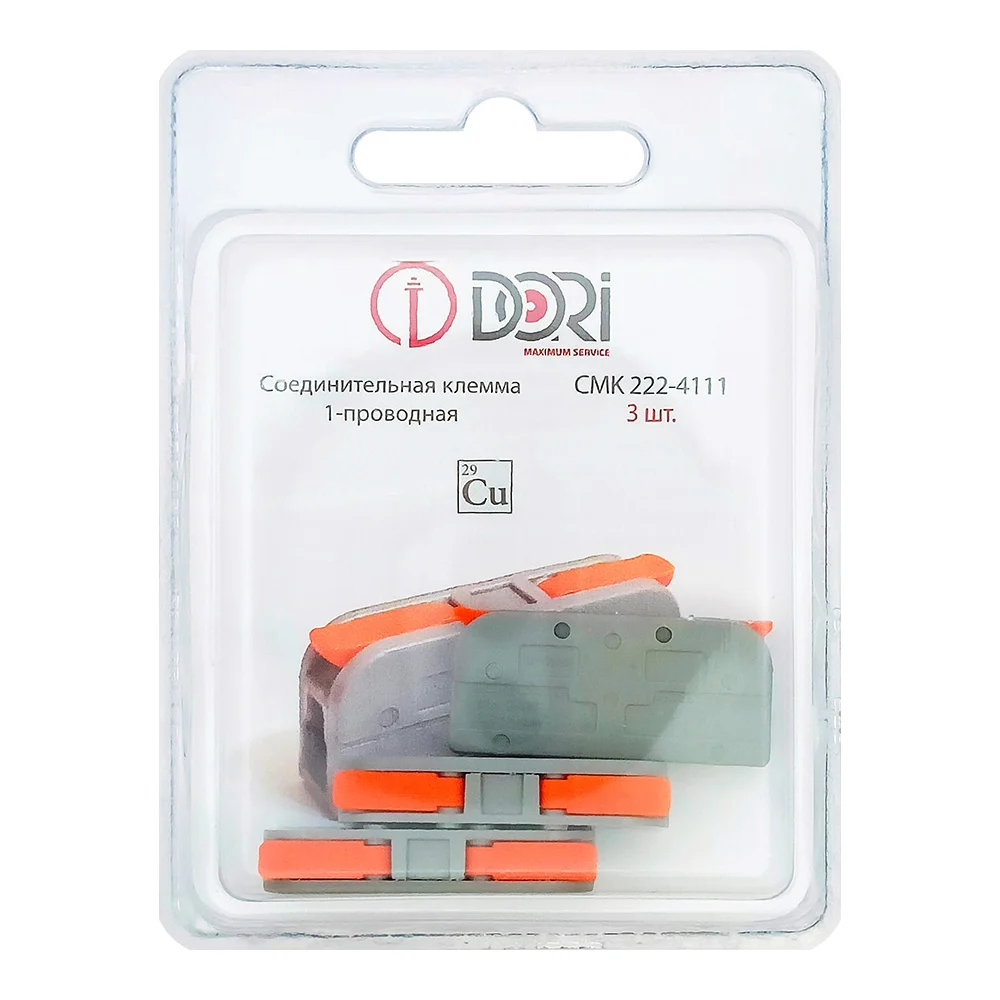1-проводная соединительная клемма DORI смк 222-4111 42709