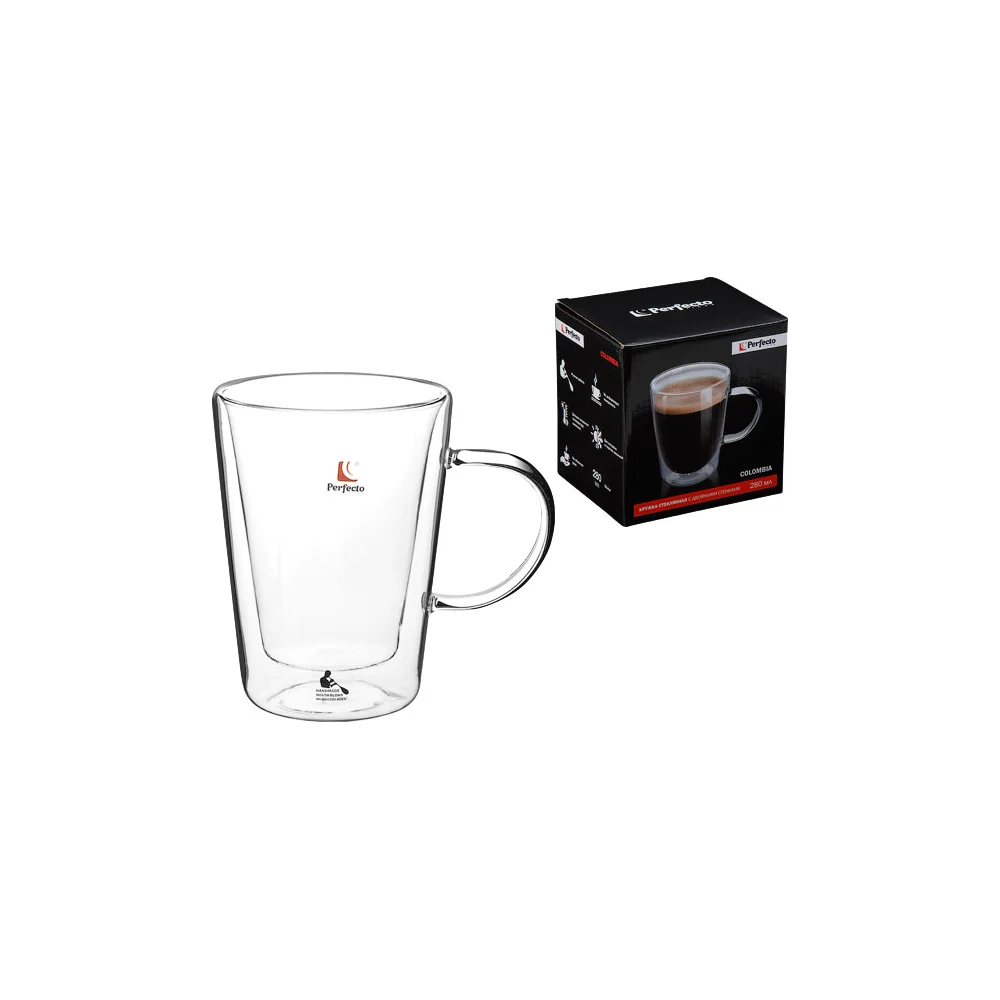 Стеклянная кружка PERFECTO LINEA Colombia 30-006280