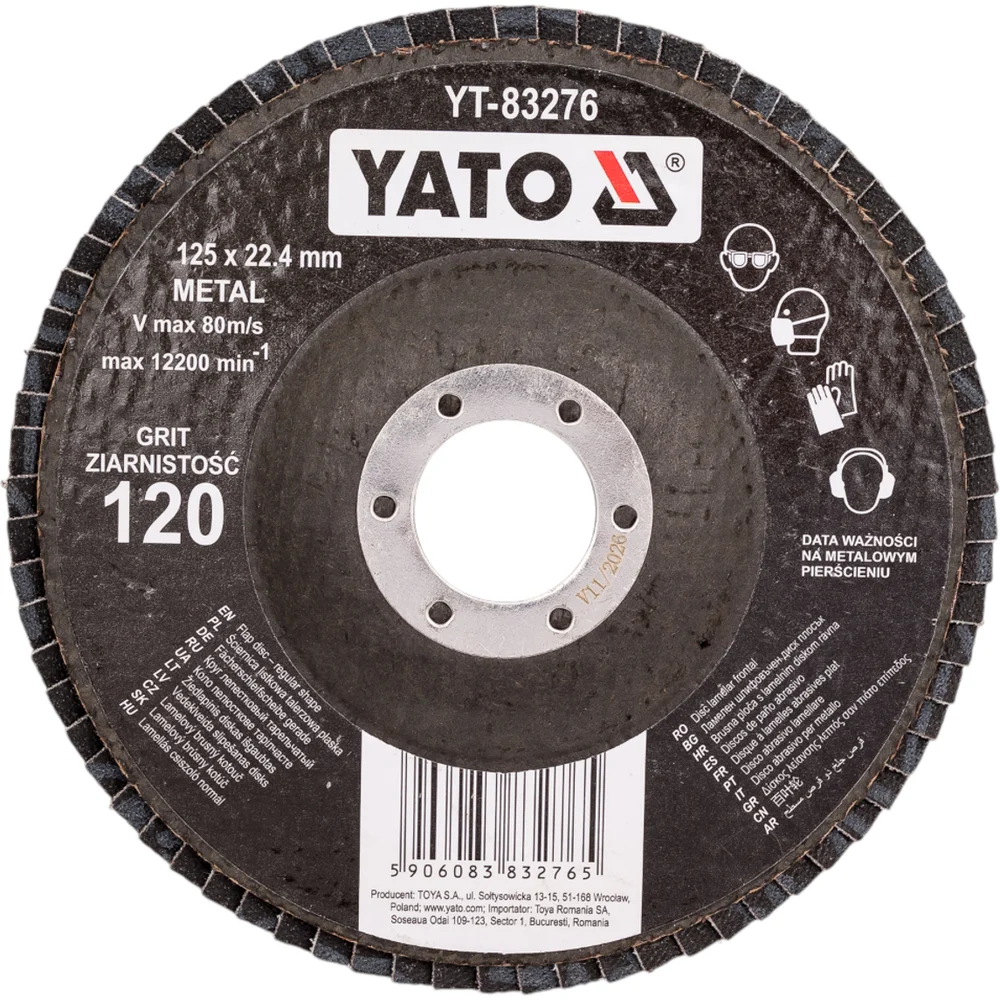 Тарельчатый круг лепестковый YATO YT-83276