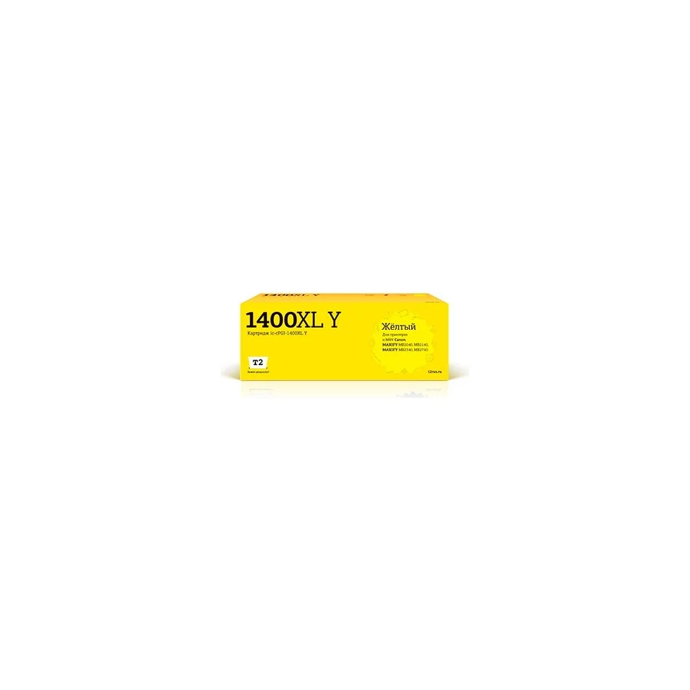 Картридж для Canon MAXIFY MB2040 MB2140 MB2340 MB2740 T2 IC-CPGI-1400XL Y