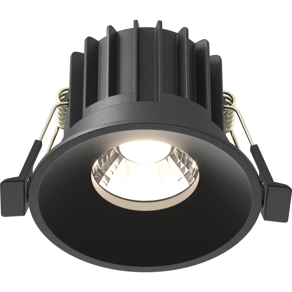 Встраиваемый светильник MAYTONI Round LED 12W Алюминий Черный DL058-12W-DTW-B