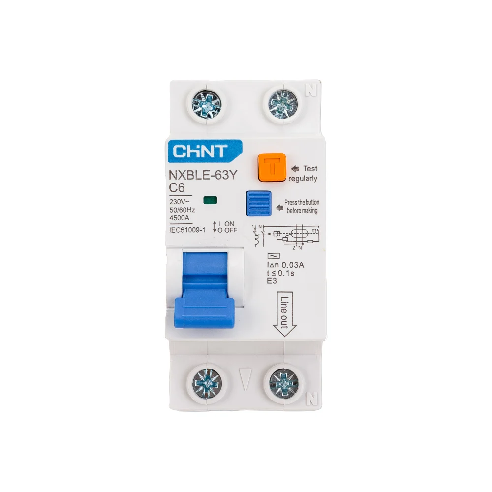 Дифференциальный автоматический выключатель CHINT NXBLE-63Y 105540