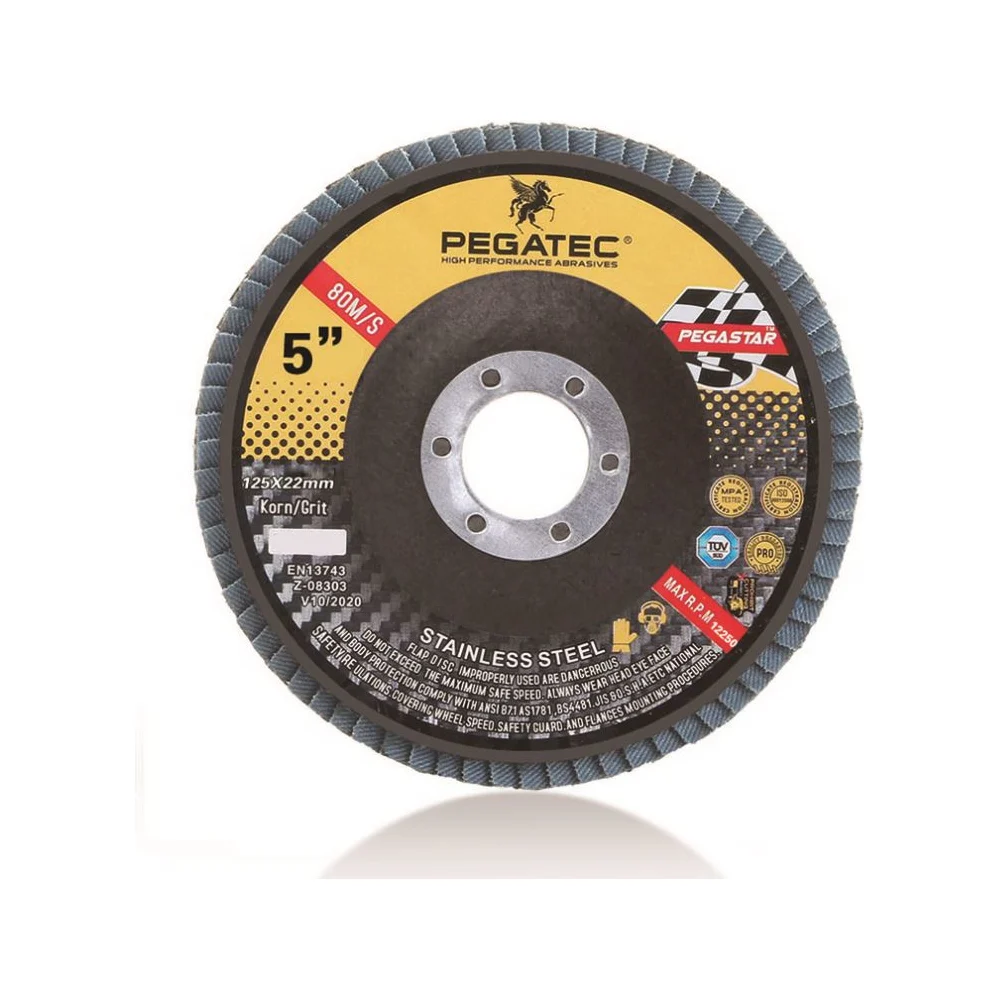 Торцевой лепестковый круг Pegatec PSRFD125BCA-80
