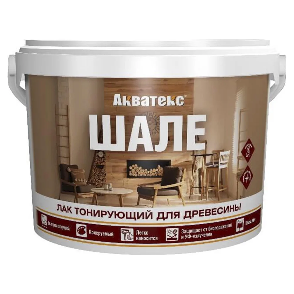 Тонирующий лак для древесины АКВАТЕКС ШАЛЕ 272502