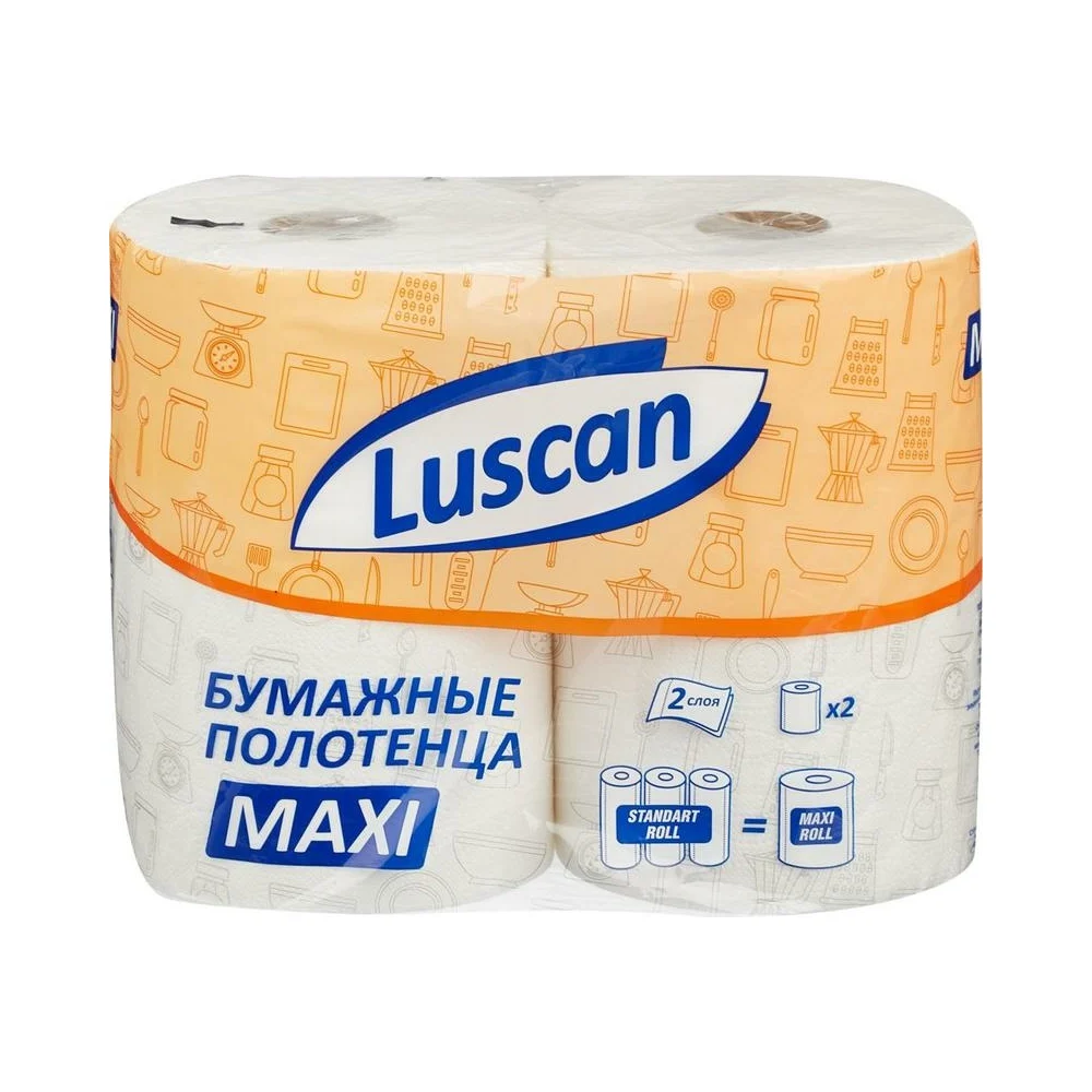 Двухслойные бумажные полотенца Luscan Maxi 880887