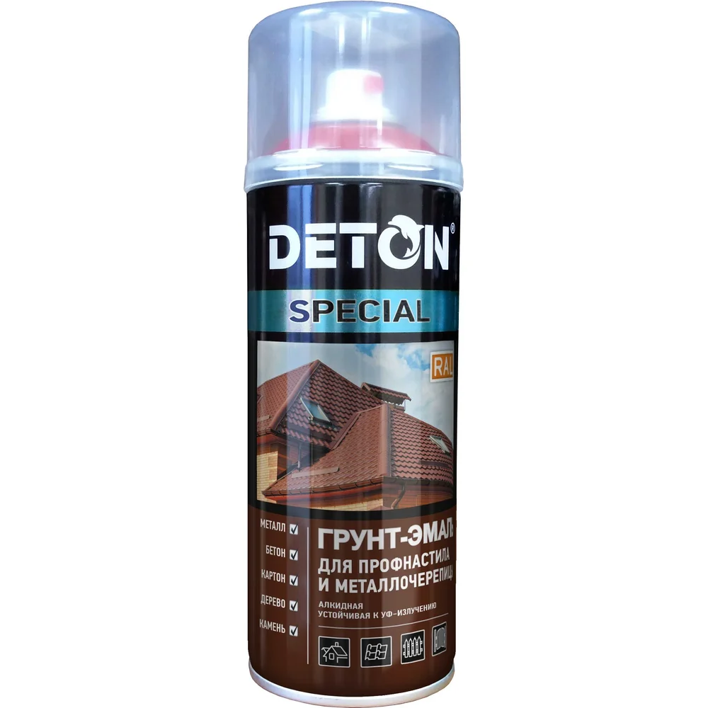 Грунт-эмаль для профнастила и металлочерепицы Deton DTN-A07287