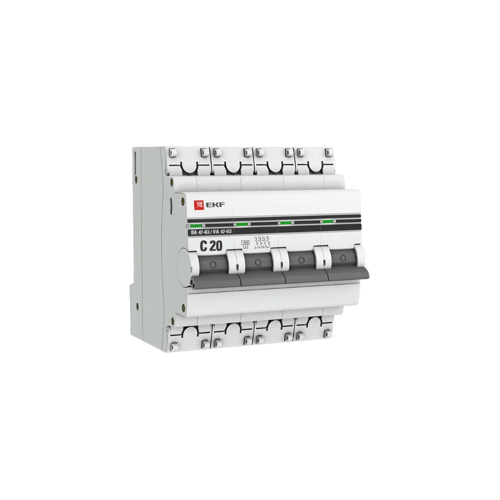 Автоматический выключатель EKF PROxima mcb4763-4-20C-pro